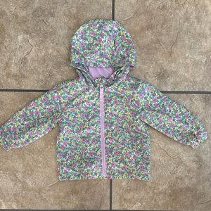 18M Toddler Girl Cat & Jack Floral Hooded Spring Jacket